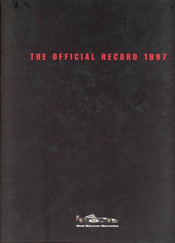McLaren The Official Record 1997 Book