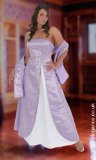 A-Line Bridesmaids Dress - Lilac - Large