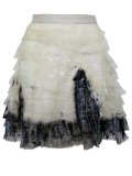 Promod Bolongaro Trevor Swan White Skirt XS