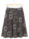 Promod Great Plains Womens Sundial Circles Skirt, Evergreen, 12