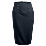 Promod La redoute creation sheath skirt, 60 cm long black 018