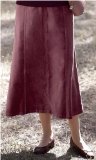 Promod Penny Plain - Mulberry 10short Velveteen Skirt