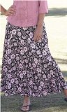 Promod Penny Plain - Rose 10long Wild Rose Crinkle Skirt