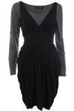 PRINCIPLES - Black And Grey 2 In 1 Dress - Black - Size 12