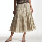 Promod Redoute creation long skirt light beige 010