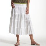 Promod Redoute creation long skirt white 018