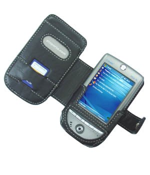 Alu-Leather Case for HTC Galaxy / i-mate PDA-N / Qtek G100 / Dopod P100 - Book Type