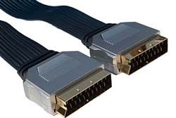 Prosignal 2.0m Flat Cable Scart to Scart Lead