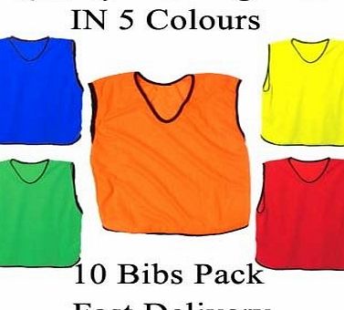 Training Mesh Football Soccer Rugby Bibs pack of 10