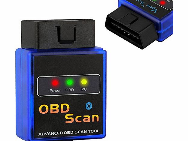 Proster OBD2 OBDII ELM327 Bluetooth Wireless Car Diagnostic Scanner Adapter - Auto Car Scan Tool Machine