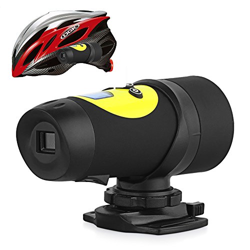 HD 720P Cycle Sports Helmet Video Camera Waterproof Action Cam - Head Camcorder DV Cam Up to 3M Underwater for Action Sports Support 32GB TF Card