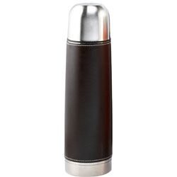 Leather Look Stainless Steel Flask 0.7Ltr