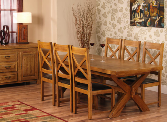 Provence Dining Table - Extending and 6 Chairs