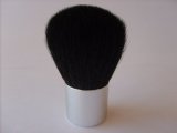 Mineral Makeup Luxury Baby Kabuki Brush. Travel Size. Super Soft Tapers. Chrome Base. All Natural Bristles.