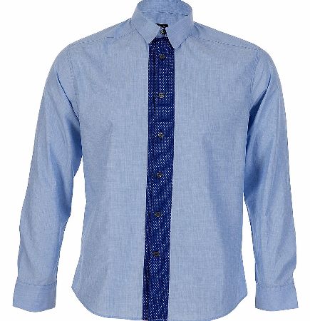 PS Paul Smith Polka Dot Panel Slim Fit Shirt