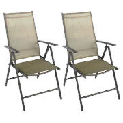 Puerto Rico Reclining Chairs 2 Pack, Copper
