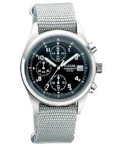 Pulsar Gents Military Style Chronograph Watch