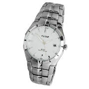 Pulsar mens date stainless steel bracelet watch