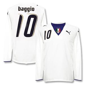 05-07 Italy Away L/S shirt   No.10 Baggio