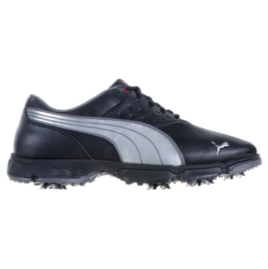 Puma Amp Sport Golf Shoes Black/Silver/Red