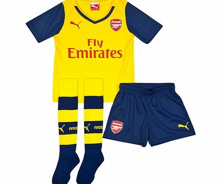 Arsenal Away Mini Kit 2014/15 Yellow 746577-08