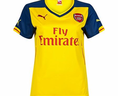 Arsenal Away Shirt 2014/15 - Womens Yellow