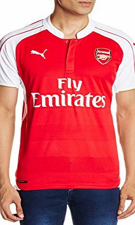 Puma Arsenal Home Football Team Club Replica Shirt - High Risk Red/White/Victory Gold, Large