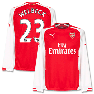 Arsenal Home L/S Welbeck Shirt 2014 2015