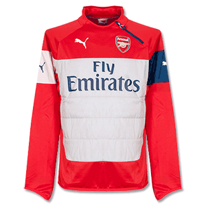 Arsenal Padded Training Top - Red/Grey 2014 2015