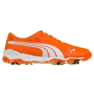 Puma BioFUSION Golf Shoes Vibrant Orange/White