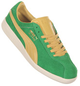 Bluebird Green/Yellow Suede Trainers