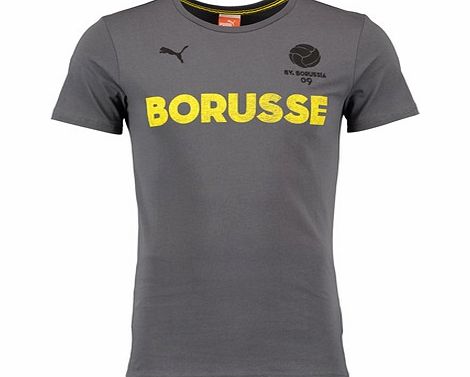 BVB T7 Badge T-Shirt Grey 746928-01