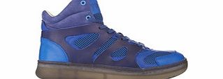 PUMA by Alexander McQueen MCQ Move blue leather hi-top sneakers