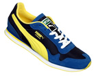 Puma Cabana Navy/Yellow Material/Suede Trainers