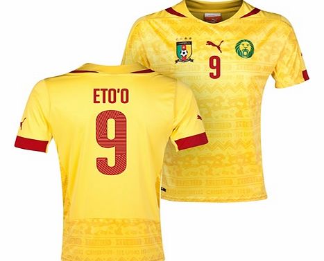 Cameroon Away Shirt 2013/14 with Etoo 9