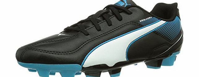 Esquadra Fg , Unisex-Child Football Boots, Black/White/Scuba Blue , 5 UK