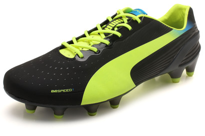 Puma Evospeed 1.2 FG Football Boots Black/Fluo