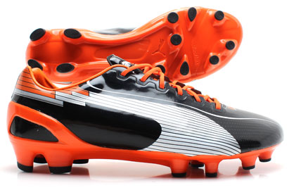 Evospeed 1 FG Football Boots Black/White/Orange