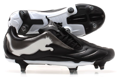 Puma Football Boots  Powercat 3.10 SG Football Boots Black / White /