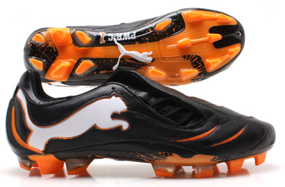 Puma Football Boots  Powercat C 1.10 FG Football Boots Black/Orange