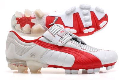 Puma V-Konstrukt III FG Football Boots White/Silver/Red