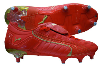Puma V-Konstrukt SG Football Boots Red / Gold