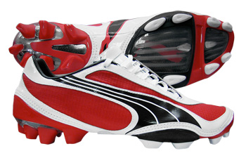 Puma V1-08 FG Football Boots Red / White / Black