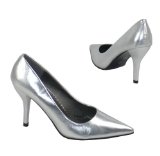 Garage Shoes - Britton - Womens High Heel Shoe - Silver Size 5 UK