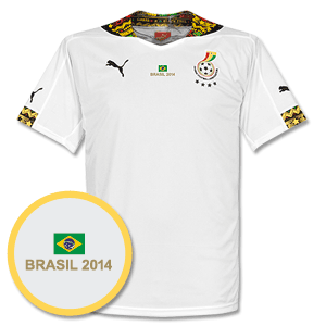 Ghana Home Shirt 2014 2015 Inc Free Brazil 2014