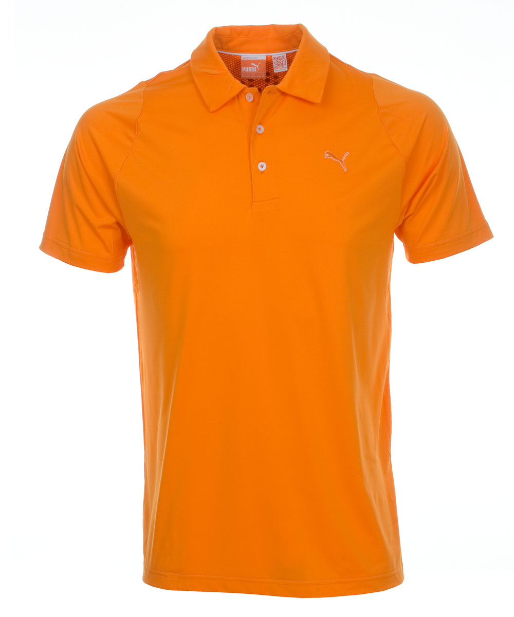 Puma Golf Duo-Swing Polo Shirt Vibrant Orange