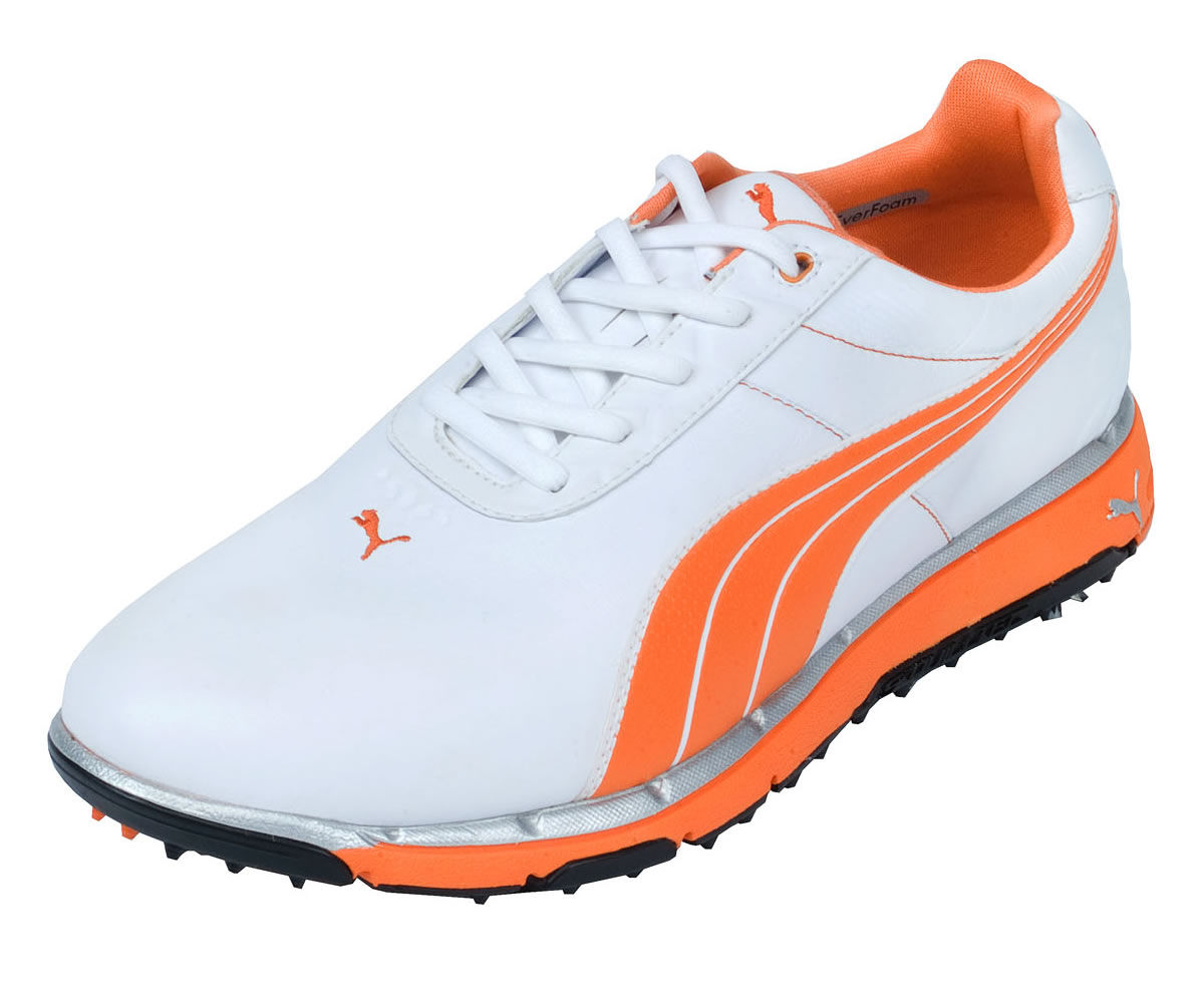 Puma Golf Faas Trac Golf Shoes White/Vibrant