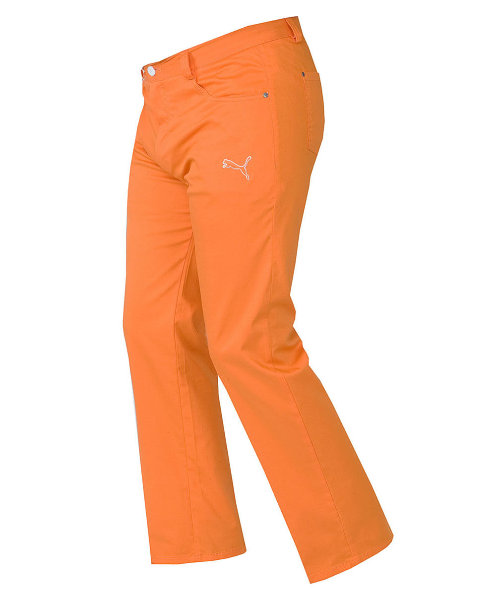 Golf Five Pocket Tech Pant Vibrant Orange