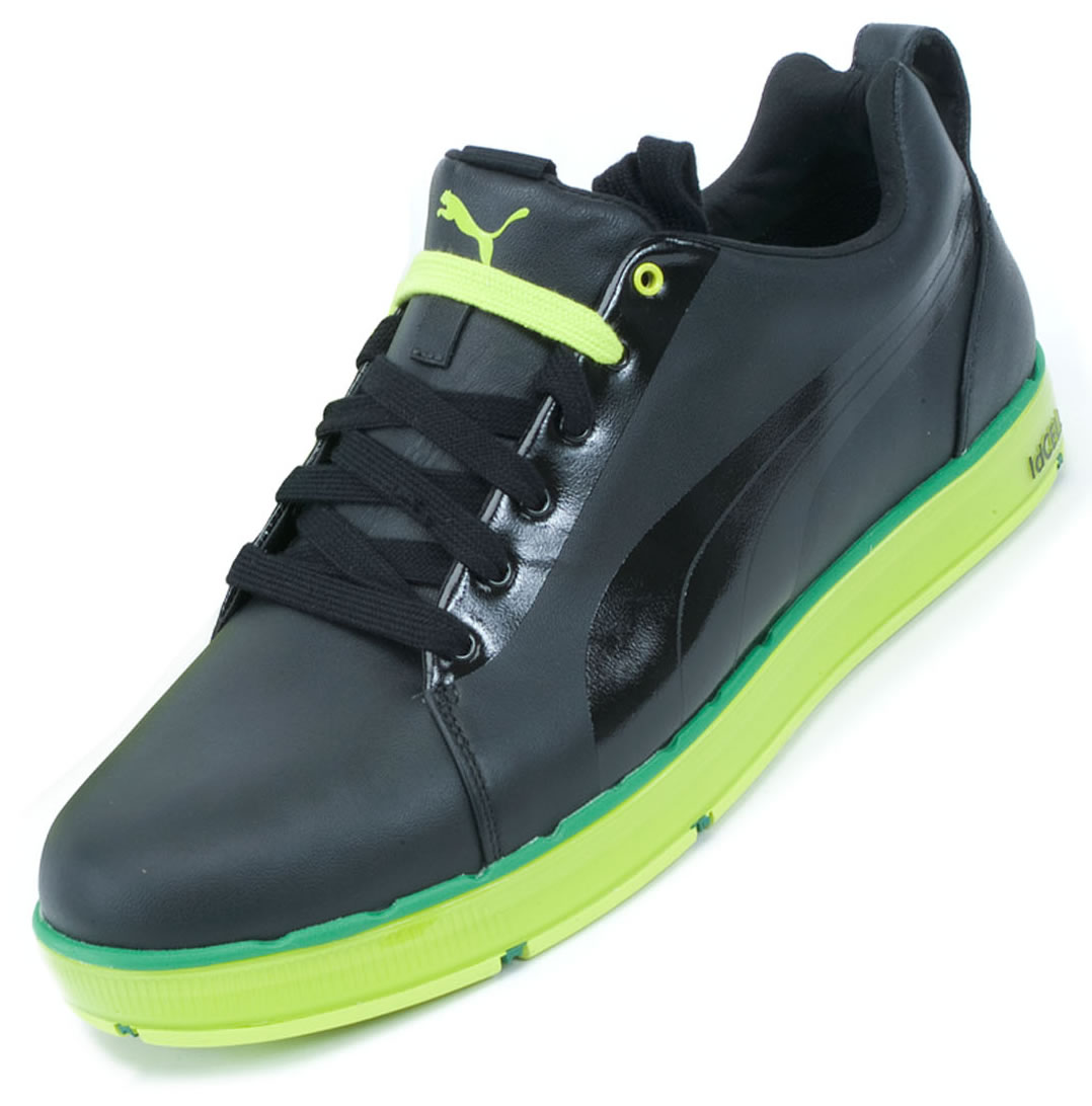 Puma Golf HC Lux LE Golf Shoes Black/Lime