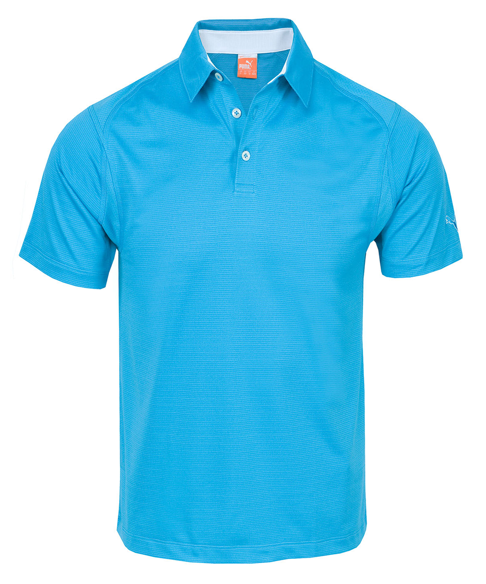 Puma Golf Junior M Tech Polo Shirt Vivid Blue